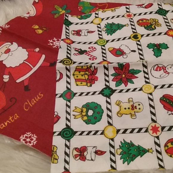 20cmx25cm Christmas printed cotton  fabric - Picture 2 of 4